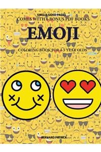 Coloring Book for 4-5 Year Olds (Emoji)