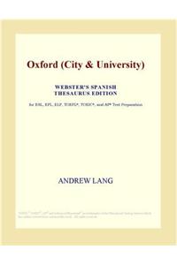 Oxford (City & University) (Webster's Spanish Thesaurus Edition)