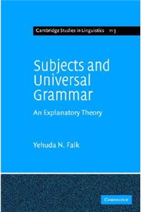 Subjects and Universal Grammar