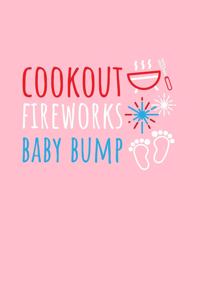 Cookout Fireworks Baby Bump