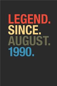 Legend Since August 1990