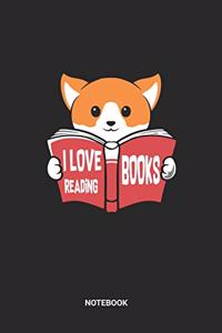 I Love Reading Books Notebook