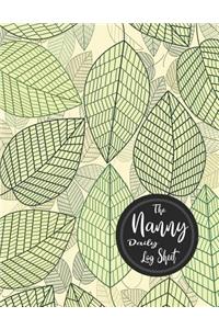 The Nanny Daily Log Sheet