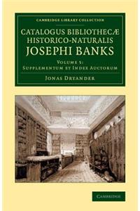 Catalogus bibliothecæ historico-naturalis Josephi Banks