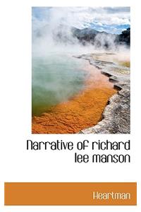 Narrative of Richard Lee Manson