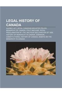 Legal History of Canada