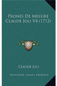 Prones De Messire Claude Joli V4 (1712)