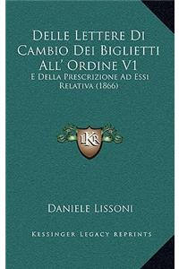 Delle Lettere Di Cambio Dei Biglietti All' Ordine V1