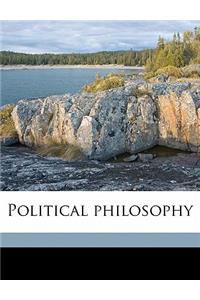 Political philosophy Volume 2
