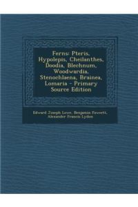 Ferns: Pteris, Hypolepis, Cheilanthes, Doodia, Blechnum, Woodwardia, Stenochlaena, Brainea, Lomaria - Primary Source Edition