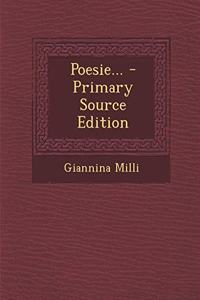 Poesie... - Primary Source Edition