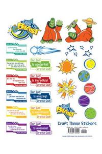 Vacation Bible School 2010 Galactic Blast Craft Theme Stickers (Package of 12 Sheets) Vbs