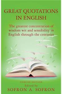 Great Quotations in English