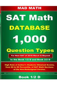 Redesigned SAT/PSAT Math Database Book 1/2