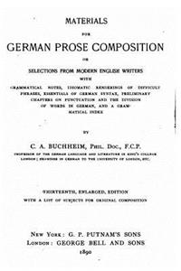 Materials for German Prose Composition