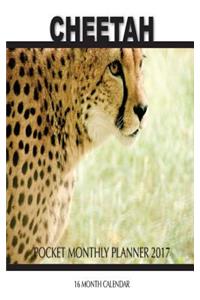 Cheetah Pocket Monthly Planner 2017