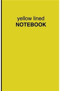 Yellow Lined Notebook