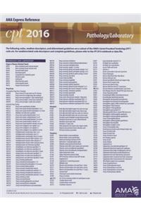 CPT 2016 Express Reference Coding Card Pathology/Laboratory