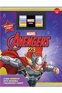 Marvel's Avengers Chalkboard 123: Learn Numbers with Reusable Chalkboard Pages!