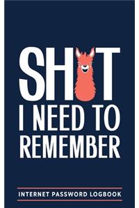 Shit I Need To Remember
