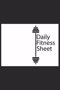 Daily Fitness Sheet Notebook Gift