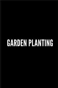 Garden Planting Journal