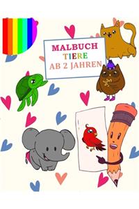 Malbuch Tiere ab 2 Jahren