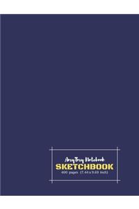 AmyTmy Notebook - Sketchbook - 400 pages - 7.44 x 9.69 inch - Matte Cover