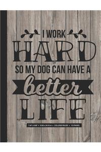 I Work Hard So My Dog Can Have a Better Life