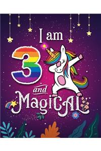 Unicorn Journal I am 3 and Magical