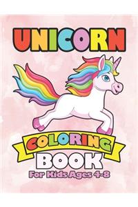 Unicorn Coloring Book for Kids Ages 4-8