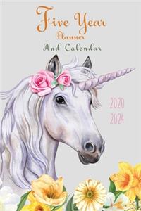 2020-2024 Five Year Planner And Calendar