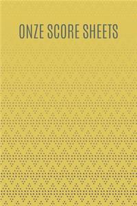 Onze Score Sheets
