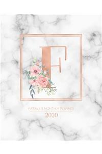 Weekly & Monthly Planner 2020 F