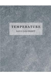 Temperature Daily Log Sheet: 5 Years (60 Months) Record Fridge / Freezer Temperature Monitor Contents & Comply Controller with Regulations Use for Business, Home, Restaurants, B