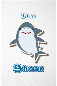 Luca Shark A5 Lined Notebook 110 Pages