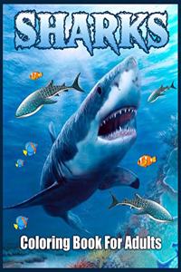 Sharks Coloring Book for Adults
