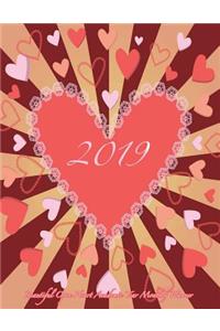 2019 Beautiful Open Heart Academic Year Monthly Planner
