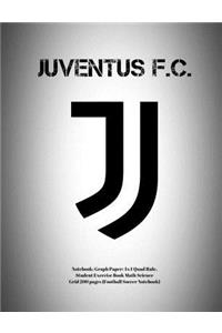 Juventus F.C. Notebook: Graph Paper: 4x4 Quad Rule, Student Exercise Book Math Science Grid 200 Pages (Football Soccer Notebook)