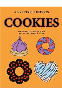 Livre de coloriage pour les enfants de 4 à 5 ans (Cookies)