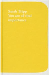 You Are of Vital Importance