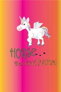 Horse Dot Grid Journal