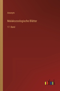 Malakozoologische Blätter