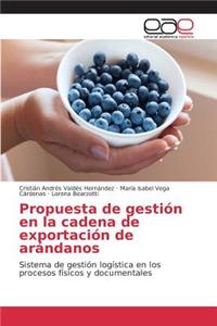 Propuesta de gestión en la cadena de exportación de arándanos