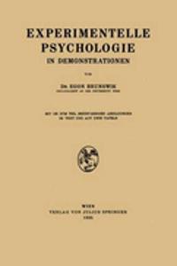 Experimentelle Psychologie in Demonstrationen