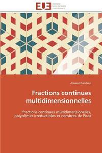 Fractions Continues Multidimensionnelles
