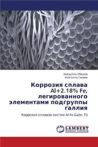 Korroziya splava Al+2.18% Fe, legirovannogo elementami podgruppy galliya