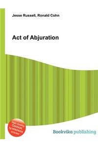 Act of Abjuration