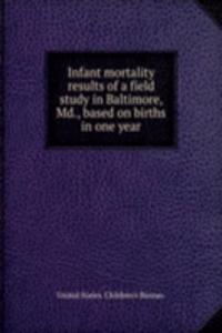 Infant mortality results of a field study in Baltimore, Md., based on births in one year