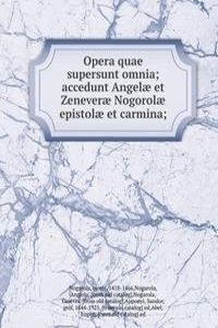 Opera quae supersunt omnia